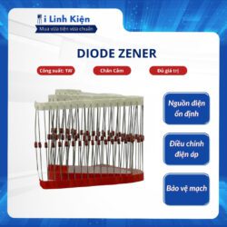 Diode zener 3.3V/3.9V/5.1V/5.6V/6.2V/9.1V/12V/15V/18V/20V/24V 1W túi 10 con 50 con