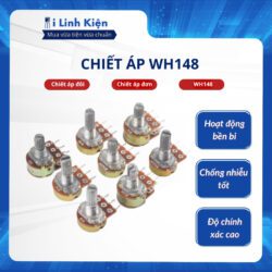 Biến trở Volume đơn, biến trở Volume đôi WH148 15mm đầy đủ giá trị chất lượng tốt.