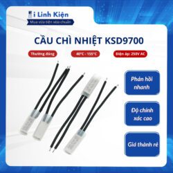 Cầu chì nhiệt KSD9700 40 độ - 155 độ 5A 250V thường đóng chất lượng tốt.