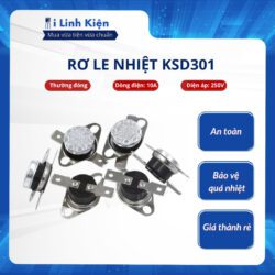Rơ le nhiệt , Relay KSD301 10A 250V thường đóng từ 40-110 độ.