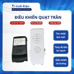 Điều khiển quạt từ xa cho quạt trần có đèn chính hãng iLinhkien chất lượng cao.