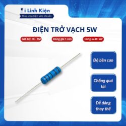 Điện trở vạch 5W 1% giá trị từ 1K - 1M đảm bảo chất lượng
