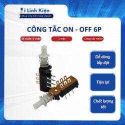 Công tắc nhấn đề công tắc ON-OFF 6P 2 mặt dùng cho Amply hàng chính hãng ILinhkien