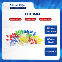 LED 3mm đủ các màu, đa dạng mẫu mã túi 10 con