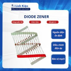 Diode zener 1w 3.3V/3.9V/5.1V/5.6V/6.2V/9.1V/12V/15V/18V/20V/24V túi 10 con 50 con