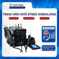 Trạm khò máy khò nhiệt Debailong 858D 8786D điều chỉnh nhiệt độ có led hiển thị chính hãng Ilinhkien.