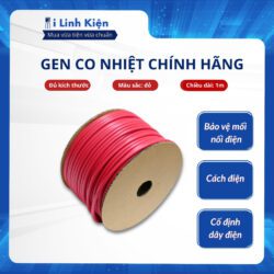 Ống gen co nhiệt màu đỏ bọc pin cách điện 12mm-20mm dài 3 mét.