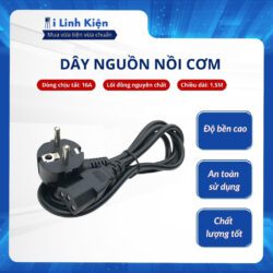 Dây nguồn nồi cơm lõi đồng nguyên chất dài 1.5m lõi 3x0.75mm chất lượng cao