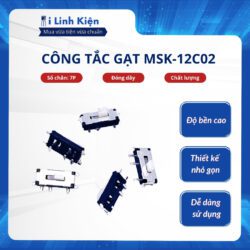 Công tắc gạt MSK-12C02 SMD 7P loại tốt đóng dây