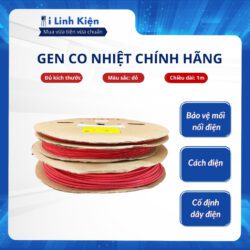 Ống gen co nhiệt cách điện màu đỏ 1mm-10mm dài 3 mét.