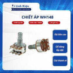 Triết áp đôi 1K 2K 5K 10K 20K 50K 100K 500K WH148 15mm chất lượng tốt.