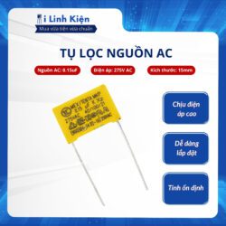 Tụ lọc nguồn AC 0.15uF 275V 15mm chất lượng cao.