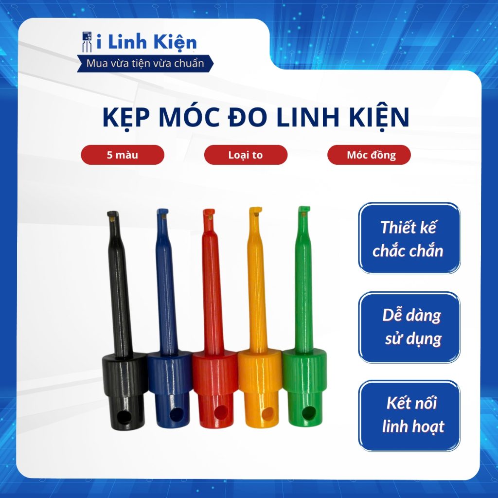 Móc kẹp dây dùng cho thử nghiệm đo linh kiện chất lượng tốt 1 Móc kẹp dây dùng cho thử nghiệm đo linh kiện chất lượng tốt