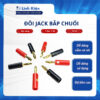 Combo đôi jack bắp chuối đực đỏ đen 4mm mạ vàng chất lượng tốt