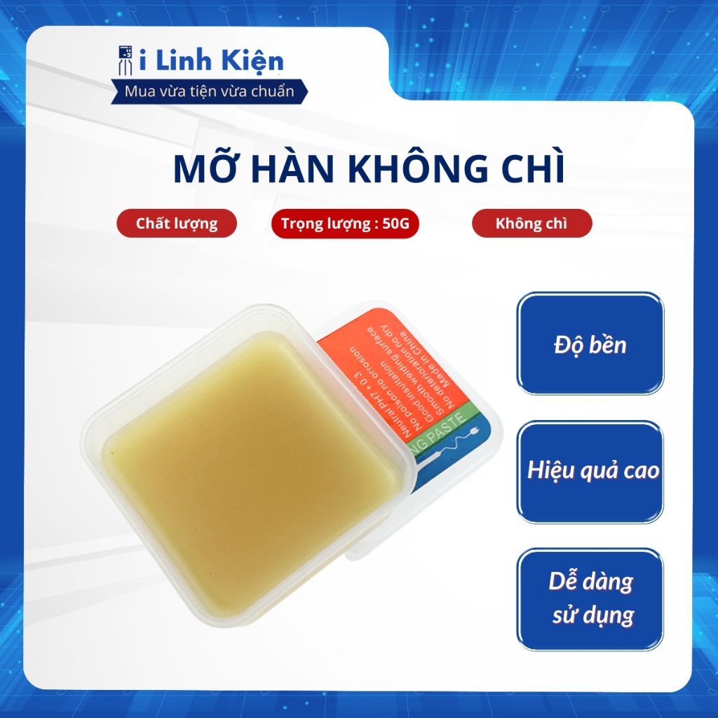 Mỡ hàn mạch NT 50g hỗ trợ hàn linh kiện loại tốt. 2 Mỡ hàn mạch NT 50g hỗ trợ hàn linh kiện loại tốt. - Ảnh 2
