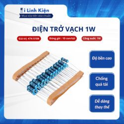 Điện trở 1W 47K-510K 1% chân đồng túi 10 con.