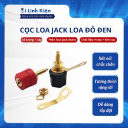 Cọc loa jack loa đỏ đen chất lượng tốt.