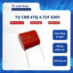 Tụ CBB 630V 475J 4.7uF 25mm chất lượng tốt.
