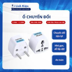 Ổ cắm chuyển đổi 3 chân sang 2 chân, phích cắm chuyển đổi 3 chấu Siêu chắc chắn Ilinhkien