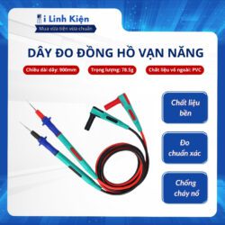 Que đo đồng hồ vạn năng loại xịn 20A dây silicon mềm mại chống cháy chống đông loại tốt.