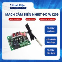 Mạch cảm biến kiểm soát nhiệt độ W1209 12V chất lượng tốt.