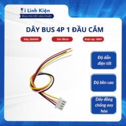 Dây bus 4P XH2.54 dây 26AWG 1 đầu cắm