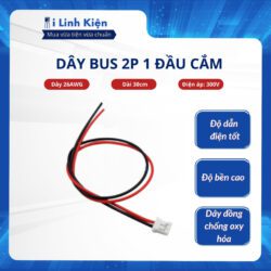 Dây bus 2P XH2.54 dây 26AWG 1 đầu cắm