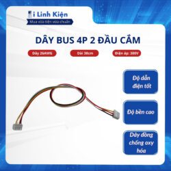 Dây bus 4P XH2.54 dây 26AWG 2 đầu cắm