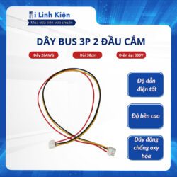 Dây bus 3P XH2.54 dây 26AWG 2 đầu cắm