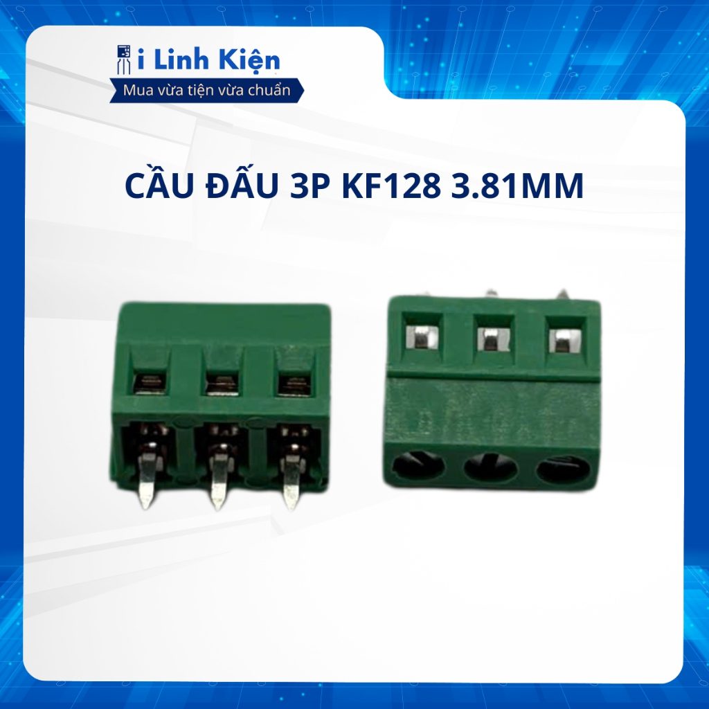 Cầu đấu 2P,3P,4P KF128 KF127 chân cắm thẳng xanh. 7 Cầu đấu 2P,3P,4P KF128 KF127 chân cắm thẳng xanh. - Ảnh 7