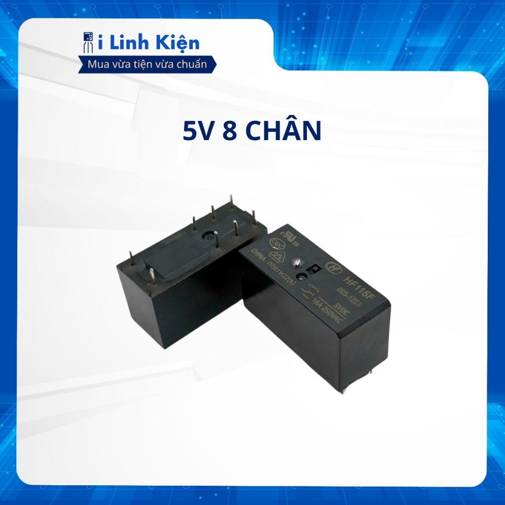 Rơ le relay HF115F 5V 12V 24V 6 chân 8 chân chất lượng tốt. 5 Rơ le relay HF115F 5V 12V 24V 6 chân 8 chân chất lượng tốt. - Ảnh 5
