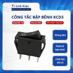 Công tắc bập bênh KCD3 16A 250V 2 chế độ 3 chân màu đen