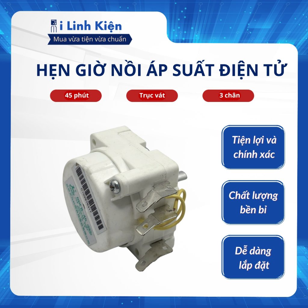 Hẹn giờ nồi áp suất điện tử DBD-30 DBD-45 DBD-60 3 chân trục vát . 2 Hẹn giờ nồi áp suất điện tử DBD-30 DBD-45 DBD-60 3 chân trục vát . - Ảnh 2