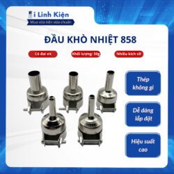 Đầu khò nhiệt 858 có đai vít 3/5/8/10/12mm chất lượng cao iLinhkien.