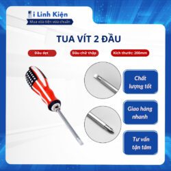 Tô vít, tuốc nơ vít đổi 2 đầu cờ Mỹ 200mm đa năng tiện dụng.