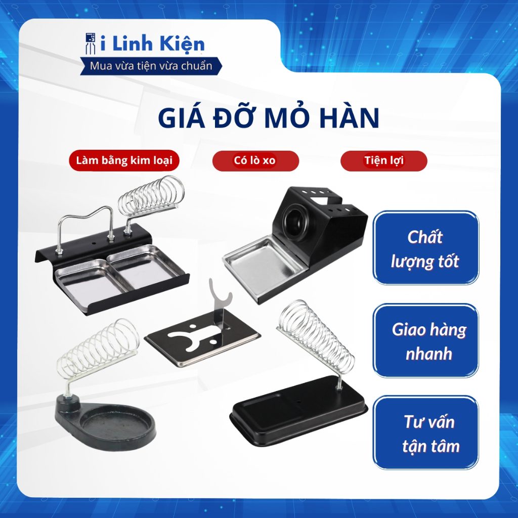 Giá đỡ mỏ hàn thiếc, kệ gác tay hàn lò xo cách nhiệt tốt tiện lợi chất lượng cao. 2 Giá đỡ mỏ hàn thiếc, kệ gác tay hàn lò xo cách nhiệt tốt tiện lợi chất lượng cao. - Ảnh 2
