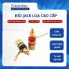Đôi Jack loa màu đỏ đen chất liệu kim loại siêu xịn Ilinhkien