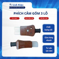 Phích cắm gốm ba lỗ cho nồi cơm điện, đồ gia dụng hàng chất lượng cao Ilinhkien