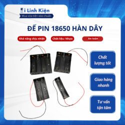 Đế pin 18650 hàn dây chất lượng tốt 6 vn 11134207 820l4 mff7q0nei7f3f6