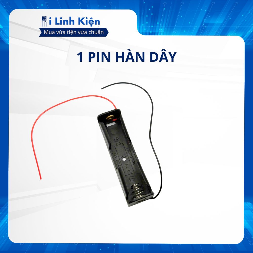 Đế pin 18650 hàn dây chất lượng tốt 3 Đế pin 18650 hàn dây chất lượng tốt - Ảnh 3