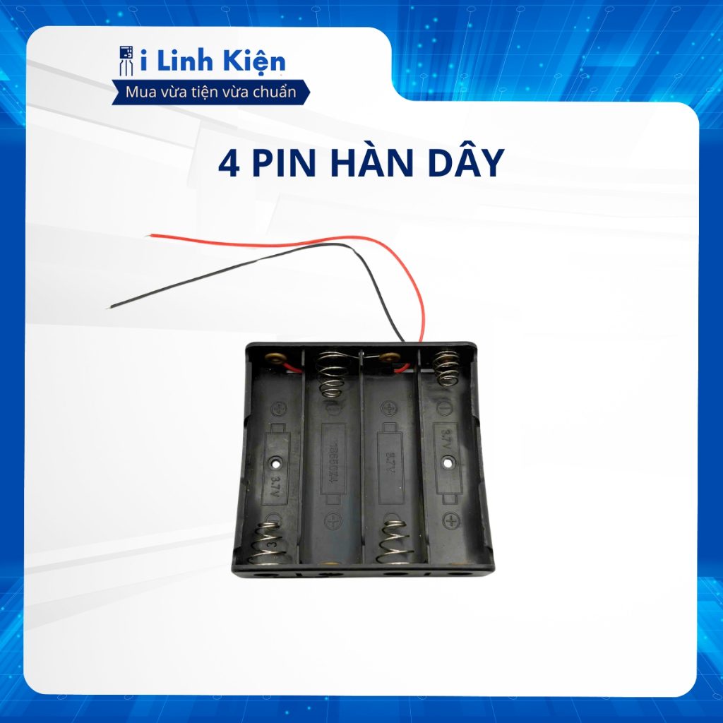 Đế pin 18650 hàn dây chất lượng tốt 5 Đế pin 18650 hàn dây chất lượng tốt - Ảnh 5