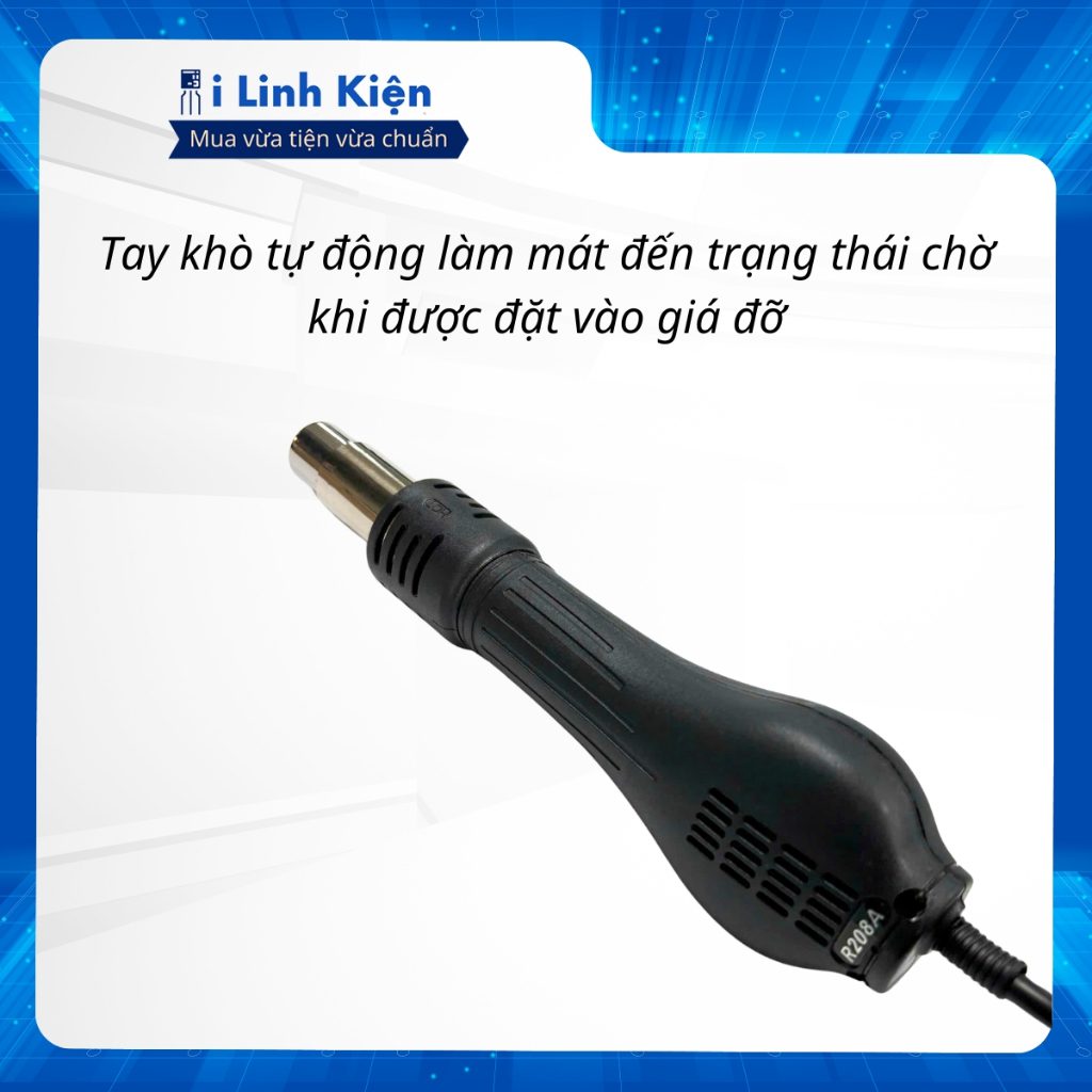 Trạm Khò 858d YIHUA 700W Gia Nhiệt Nhanh Chạy Êm Tiếng Ồn Thấp Chất Lượng Tốt. 6 Trạm Khò 858d YIHUA 700W Gia Nhiệt Nhanh Chạy Êm Tiếng Ồn Thấp Chất Lượng Tốt. - Ảnh 6
