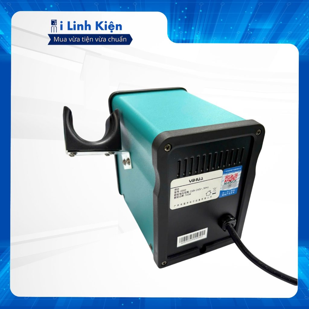 Trạm Khò 858d YIHUA 700W Gia Nhiệt Nhanh Chạy Êm Tiếng Ồn Thấp Chất Lượng Tốt. 3 Trạm Khò 858d YIHUA 700W Gia Nhiệt Nhanh Chạy Êm Tiếng Ồn Thấp Chất Lượng Tốt. - Ảnh 3