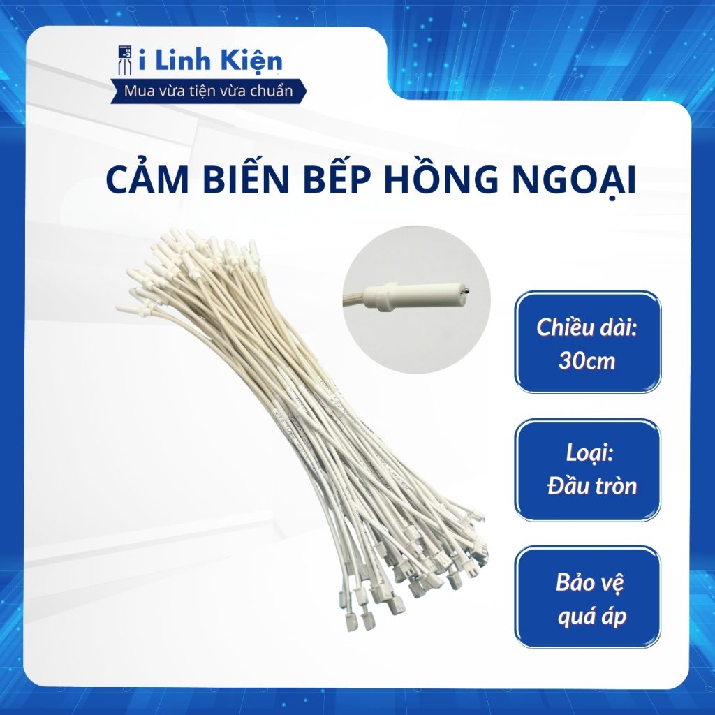 Dây cảm biến nhiệt bếp hồng ngoại đầu tròn chất lượng cao. 1 Dây cảm biến nhiệt bếp hồng ngoại đầu tròn chất lượng cao.