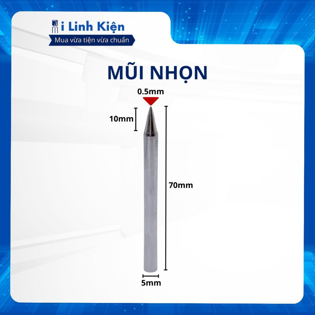 Mũi hàn 60W gia nhiệt nhanh bền bỉ chất lượng tốt. 1 Mũi hàn 60W gia nhiệt nhanh bền bỉ chất lượng tốt.