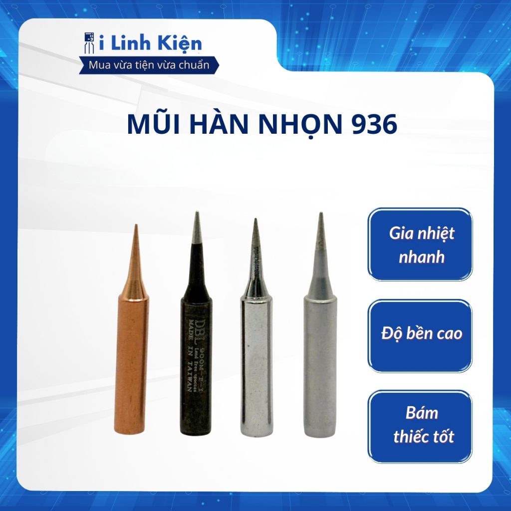 Mũi hàn thiếc nhọn 900M-TI Debailong cao cấp 2 Mũi hàn thiếc nhọn 900M-TI Debailong cao cấp - Ảnh 2