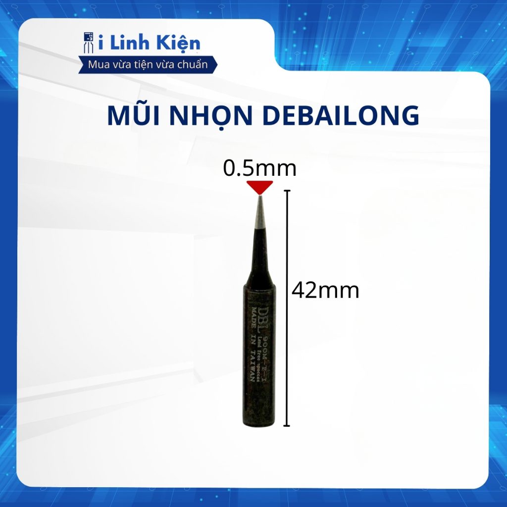 Mũi hàn thiếc nhọn 900M-TI Debailong cao cấp 1 Mũi hàn thiếc nhọn 900M-TI Debailong cao cấp