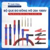 Bộ que đo đồng hồ vạn năng kết hợp đa chức năng 20A 1000V-Kèm kẹp cá sấu và đầu kim thay thế chất lượng tốt.