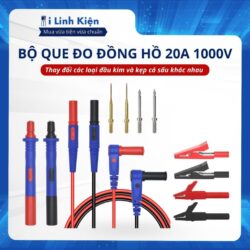 Bộ que đo đồng hồ vạn năng kết hợp đa chức năng 20A 1000V-Kèm kẹp cá sấu và đầu kim thay thế chất lượng tốt.